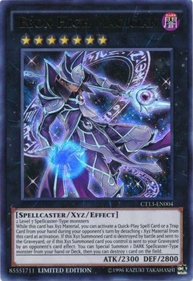 Yugioh! LP Ebon High Magician - CT13-EN004 - Ultra Rare - Limited Edition Lightl-image