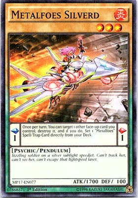 Metalfoes Silverd MP17-EN077 Yu-Gi-Oh! Light Play 1st Edition-image