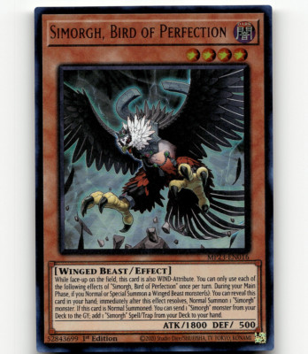 Yugioh Simorgh, Bird of Perfection 25th Anniv. Tin: Dueling Heroes Mega Pack-image