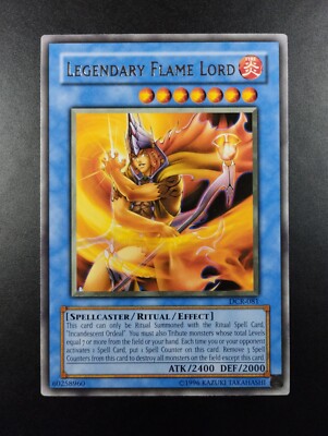 YUGIOH 2003 | LEGENDARY FLAME LORD | DCR-081 | NA PRINT | RARE | NEAR MINT-image