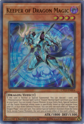 *** KEEPER OF DRAGON MAGIC *** ULTRA RARE MINT/NM CT15-EN004 YUGIOH!-image
