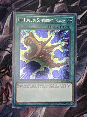 The Flute Of Summoning Dragon - NM - LCKC-EN027 - Unlimited - Secret Rare --image