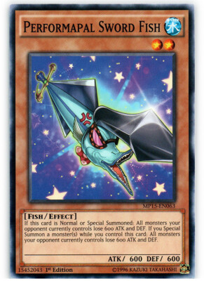 Performapal Sword Fish - MP15-EN063 - Common - 1st Edition NM YuGiOh!  2015 Mega-image