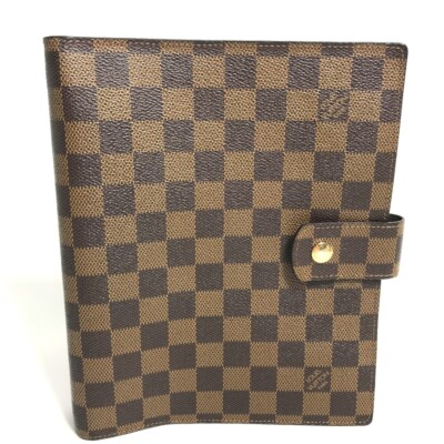  LOUIS VUITTON Agenda GM R20107 Damier notebook cover with initials-image