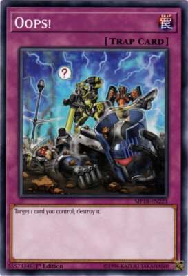 Oops! - MP18-EN223 - Common - 1st Edition NM YuGiOh!  2018 Mega-Tin Mega Pack - -image