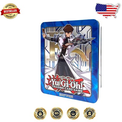Limited Edition 2017 Mega Tin – Seto Kaiba - 48 Yu-Gi-Oh! Cards Included-image