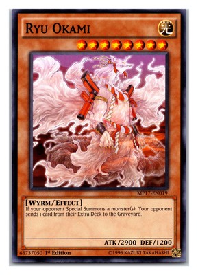 2017 Mega-Tins Mega Pack #MP17-EN019 Ryu Okami - 1st Ed.-image