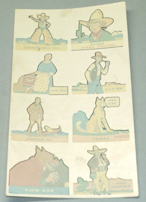 1935 Orphan Annie MAGIC TRANSFER PICTURES decals Ovaltine radio premium ^-image