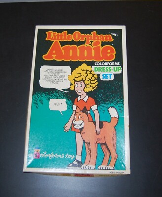 Vintage Little Orphan Annie Colorforms Dress-up Set NOS, Never used-image