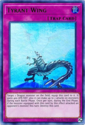 Yu-Gi-Oh Card - LCKC-EN054 - TYRANT WING (ultra rare holo) - NM-image