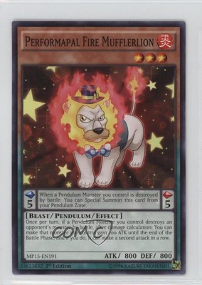 Performapal Fire Mufflerlion 1st Ed. YuGiOh Mega-Tins Mega Pack #MP15-EN191 0g4-image