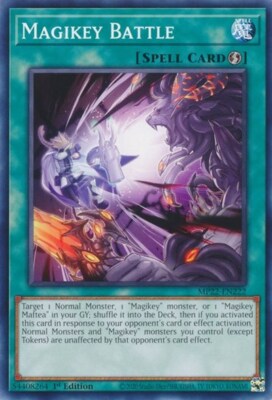 1x Magikey Battle - 1st Edition NM Eng YuGiOh - 2022 Mega Tin - Pharoah's Gods-image