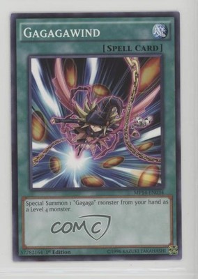 2014 Yu-Gi-Oh! Mega-Tins Mega Pack 1st Edition Gagagawind #MP14-EN034 10ip-image
