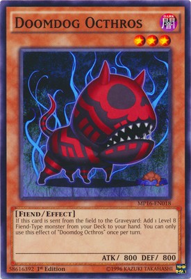 Doomdog Octhros - MP16-EN018 - Common - 1st Edition Near Mint 2016 Mega Tin Sing-image