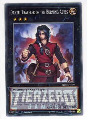 Yugioh Dante, Traveller of the Burning Abyss LEHD-ENC39 Common 1st Edition NM/LP-image