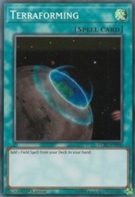 Terraforming - LCKC-EN090 - Secret Rare - 1st Edition Lightly Played Legendary C-image