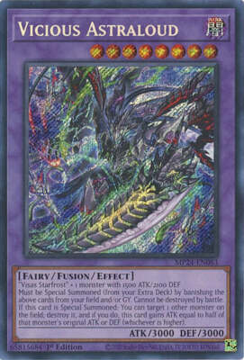 (MISPRINT) Vicious Astraloud MP24-EN083 1st Edition Secret Rare Tin Mega Pack-image