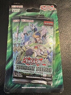 Yugioh Legendary Duelists Synchro Storm 1st Edition 2-Pack Booster Blister - NEW-image
