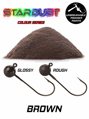 Stardust Plastic Coating Powder for Fishing Weights Color: Brown-image