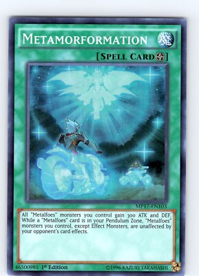 Yu-Gi-Oh TCG Metamorformation MP17-EN103 1st Edition Super Rare Card NM-image