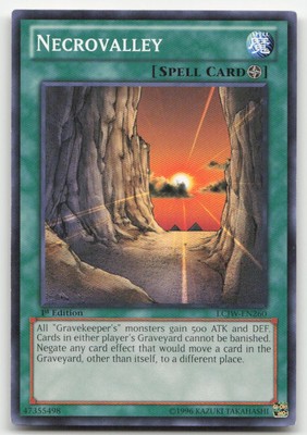 Yu-Gi-Oh TCG #LCJW-EN260 Necrovalley 1st Edition Common MP-image