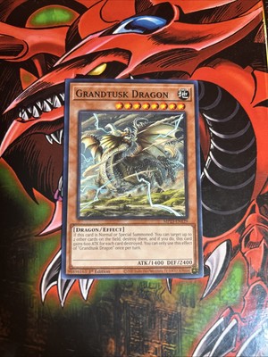 Yugioh Grandtusk Dragon MP23-EN129 1st Edition Near Mint 2023 Tin Mega Pack-image