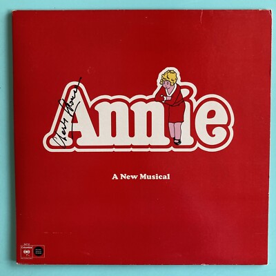 CHARLES STROUSE ROBERT FITCH Bob Freschi Signed Annie Vinyl LP Scratched Record-image
