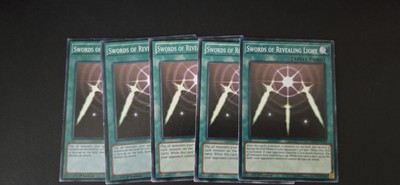 Yugioh Spell Card Swords of Revealing Light 5 Card Set NM-LP-image