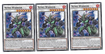 YUGIOH - 3x Nitro Warrior - (Common - 1st Ed - LC5D-EN032) - NM-image