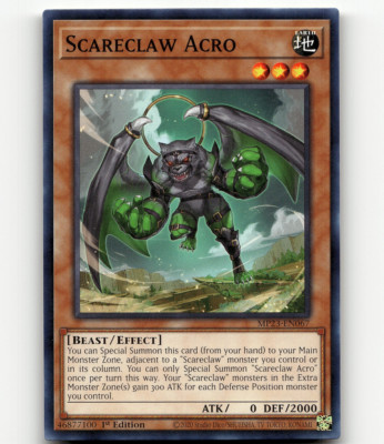 Yugioh Scareclaw Acro 25th Anniv. Tin: Dueling Heroes Mega Pack-image