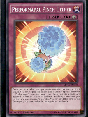 Yu-Gi-Oh! Performapal Pinch Helper MP16-EN030 Common 1st Edition LP-image