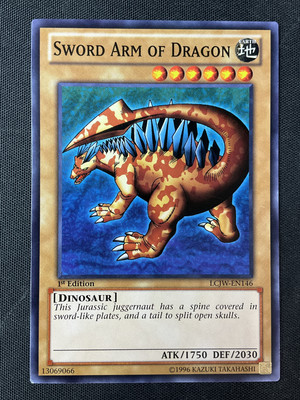 Yu-Gi-Oh TCG #LCJW-EN146 Sword Arm of Dragon 1st Edition Common LP-image