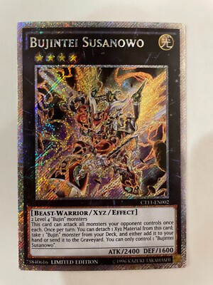 1x(M/NM) Bujintei Susanowo - CT11-EN002 - Platinum Secret Rare - Limited Edition-image