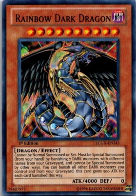 Rainbow Dark Dragon LCGX-EN243 1st Edition Legendary Collection 2:  Yugioh LP-image