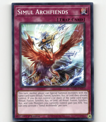 Yugioh Simul Archfiends 25th Anniv. Tin: Dueling Heroes Mega Pack-image
