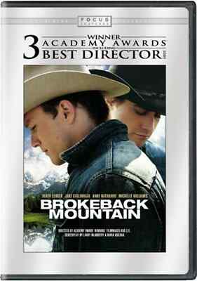 Brokeback Mountain DVD Heath Ledger Jake Gyllenhaal Ang Lee 2005 R Annie Proulx-image