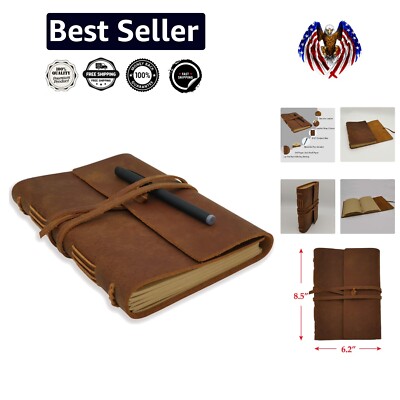 Versatile Leather Bound A5 Journal for Writing, Sketching & Travel - 240 Pages-image