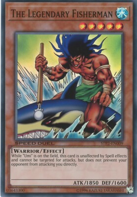 Yugioh The Legendary Fisherman STP2-EN009 Speed Duel Super Rare NM-image