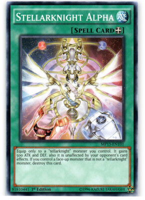 Yugioh! LP Stellarknight Alpha - MP15-EN101 - Common - 1st Edition Lightly Playe-image