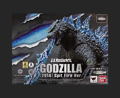 TAMASHII NATIONS Bandai S.H. MonsterArts Godzilla 2014 Spit Fire Edition NEW!-image