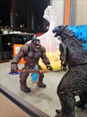 New Gozila vs. Kong S.H.MonsterArts 2021 GODZILLA Collectible Action Figures Toy-image