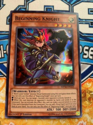 YUGIOH Beginning Knight   MP16-EN123 1ST EDITION NM-image