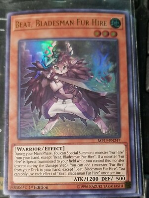 Yu-Gi-Oh! TCG Beat, Bladesman Fur Hire 2019 Gold Sarcophagus Tin Mega Pack MP19…-image