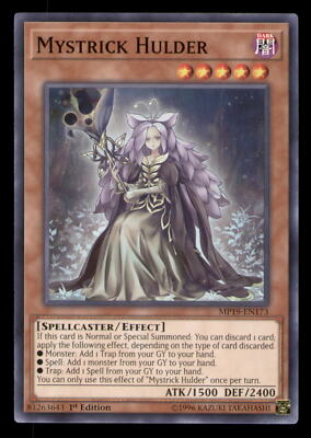 Yugioh Mystrick Hulder #MP19-EN173 2019 Gold Sarcophagus Tin Mega Pack LP-image