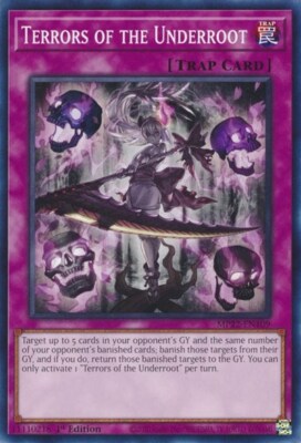 1x Terrors of the Underroot - 1st NM Eng YuGiOh - 2022 Mega Tin - Pharoah's Gods-image