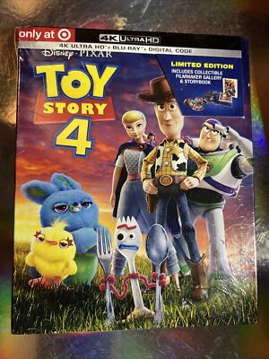 Toy Story 4 Target Limited Edition 4K Blu-Ray Digital Storybook NEW Sealed -image
