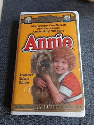 Annie 1997 VHS Broadway Tribute Edition in Clamshell Case Watermarks New Sealed -image