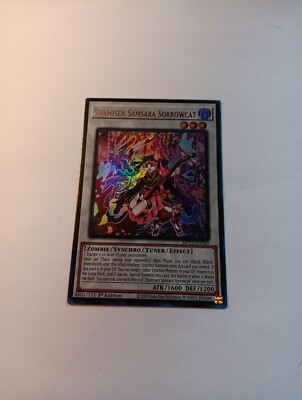Yu-Gi-Oh! TCG Shamisen Samsara Sorrowcat 25th Anniversary Tin: Dueling Heroes...-image