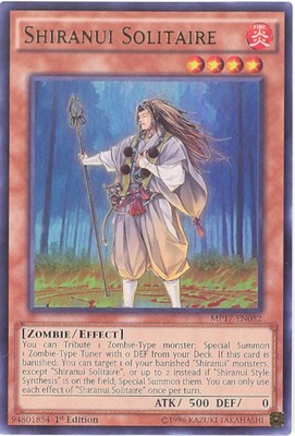 Yu-Gi-Oh Card - MP17-EN082 - SHIRANUI SOLITAIRE (ultra rare holo) - NM/Mint-image