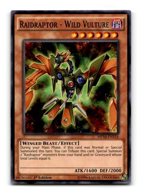 Raidraptor Wild Vulture - MP16-EN116 1st Edition - YuGiOh-LP-image